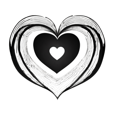 Heart Black & White