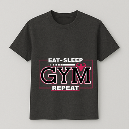 Eat Sleep (Gym) Standard T-Shirt
