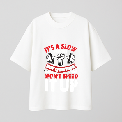 Slow process (Gym) Comfy Oversized T-shirt