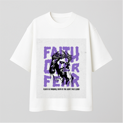 Faith Over Comfy Oversized T-shirt
