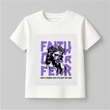 Faith Over Standard Kids T-shirt