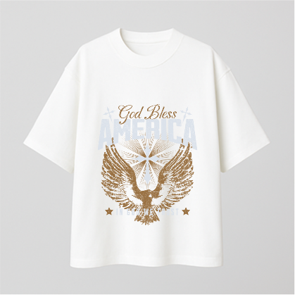 Bless America Comfy Oversized T-shirt