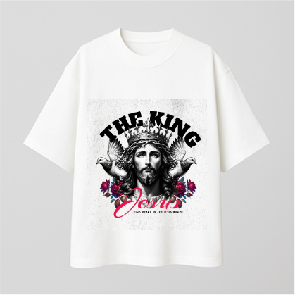 Peace In Jesus Comfy Oversized T-shirt
