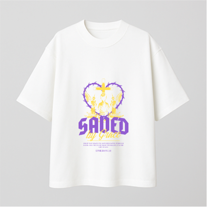 Saved by Grace Comfy Oversized T-shirt