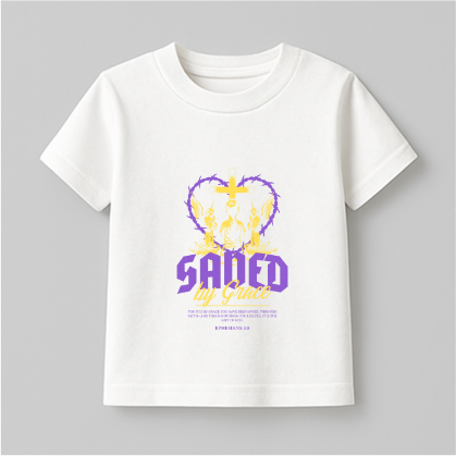 Saved by Grace Standard Kids T-shirt