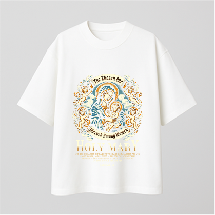 Holy Mary Comfy Oversized T-shirt