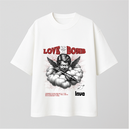 Love is a Bomb Comfy Oversized T-shirt