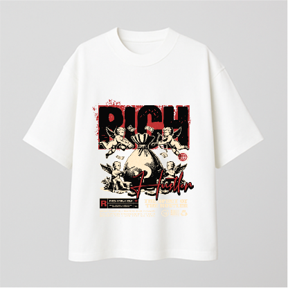 Rich Hustler Comfy Oversized T-shirt