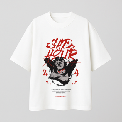 Sad Hour Comfy Oversized T-shirt