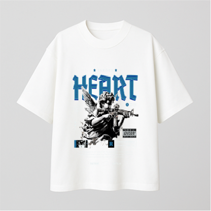 Target Heart Comfy Oversized T-shirt