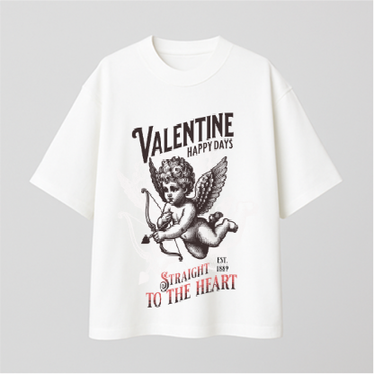 Valentine happy days Comfy Oversized T-shirt