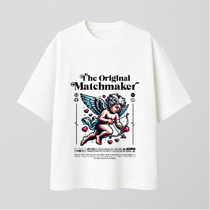 Vintage Cute Cupid Comfy Oversized T-shirt