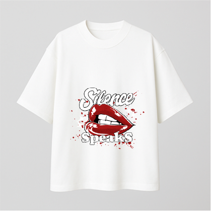 Silence Speaks Comfy Oversized T-shirt