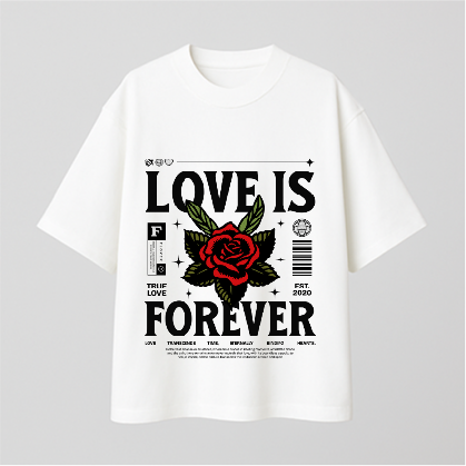 Eternally binding hearts Comfy Oversized T-shirt