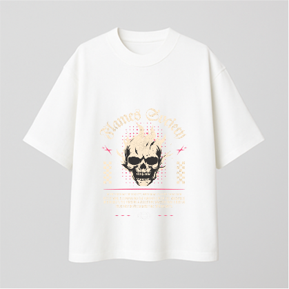 Flames Society Comfy Oversized T-shirt