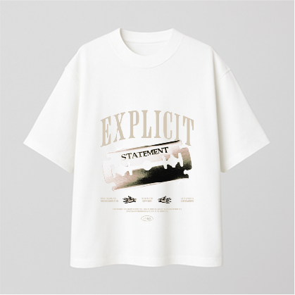 Explicit Statement Comfy Oversized T-shirt