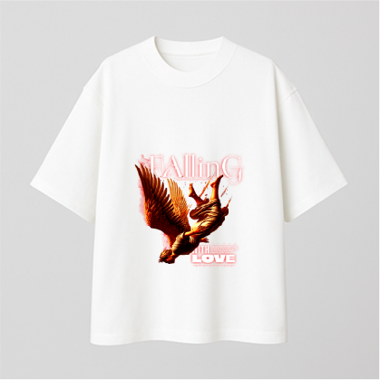 Falling with Love Comfy Oversized T-shirt