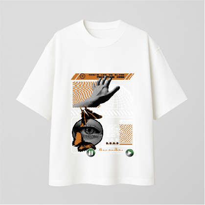 Futuristic Comfy Oversized T-shirt