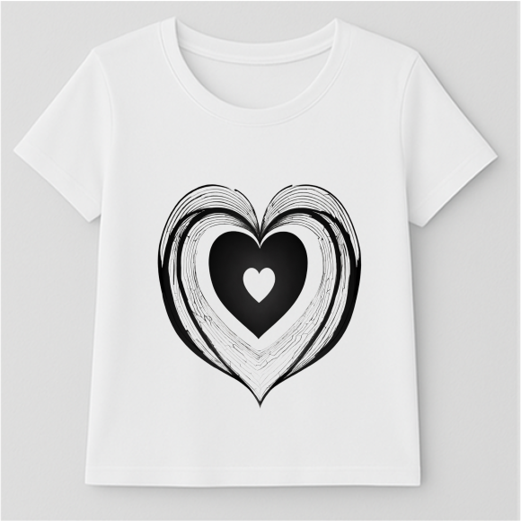 Heart Black & White