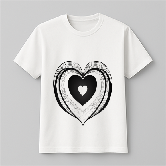 Heart Black & White